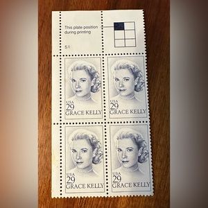 COLLECTIBLE:  Hollywood Glamour! Grace Kelly stamps.